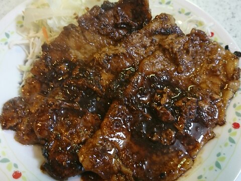 焼肉のたれでしょうが焼き